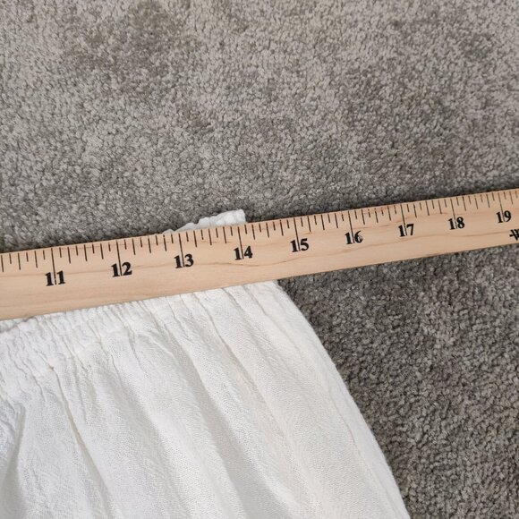 Oh My Gauze! White Cropped Gauze Pants - Picture 8 of 10